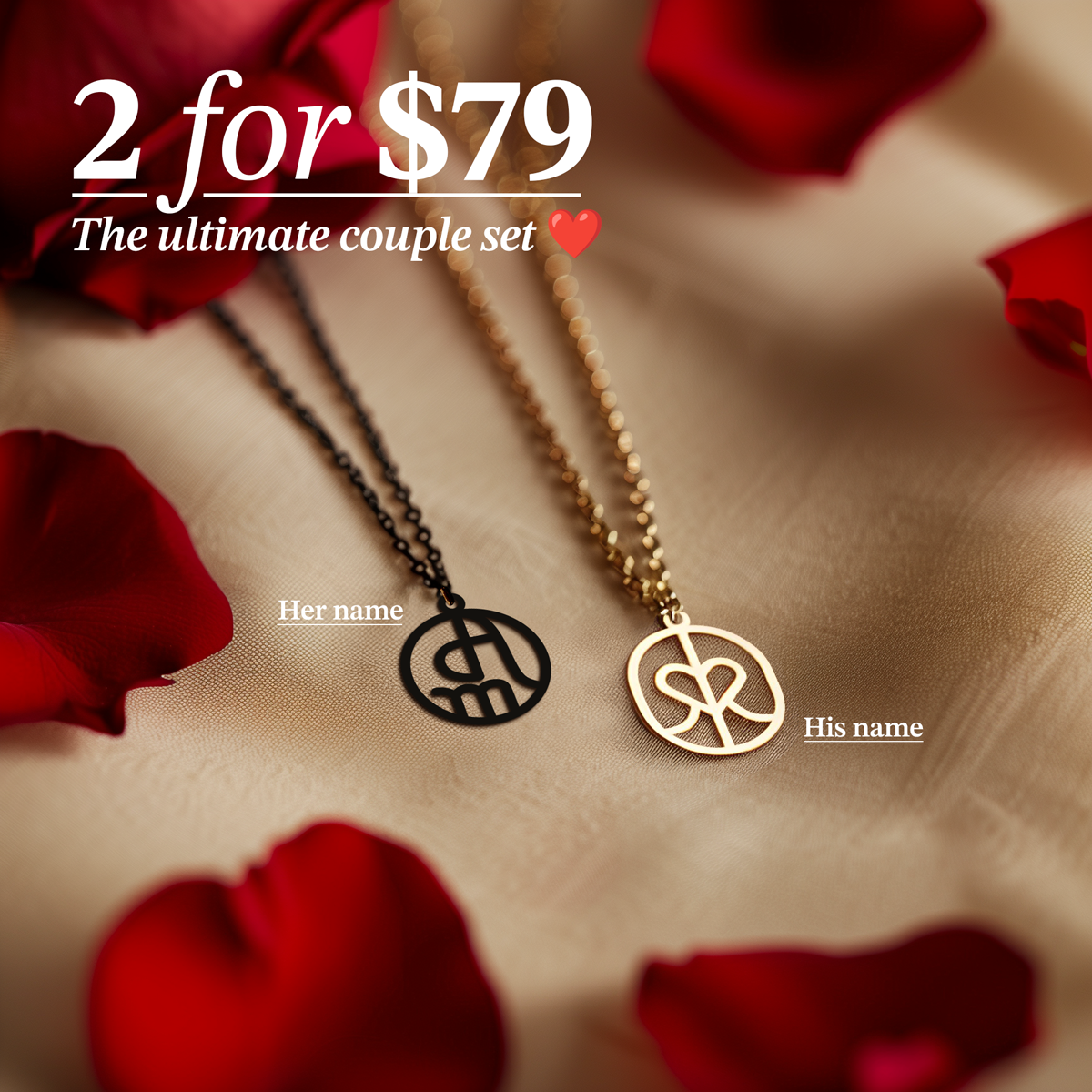 Bespoke Monogram Necklace For Her