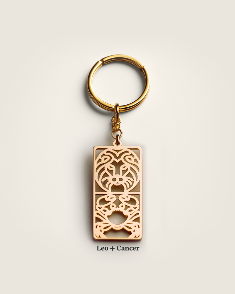 Bespoke Double Zodiac Keychain