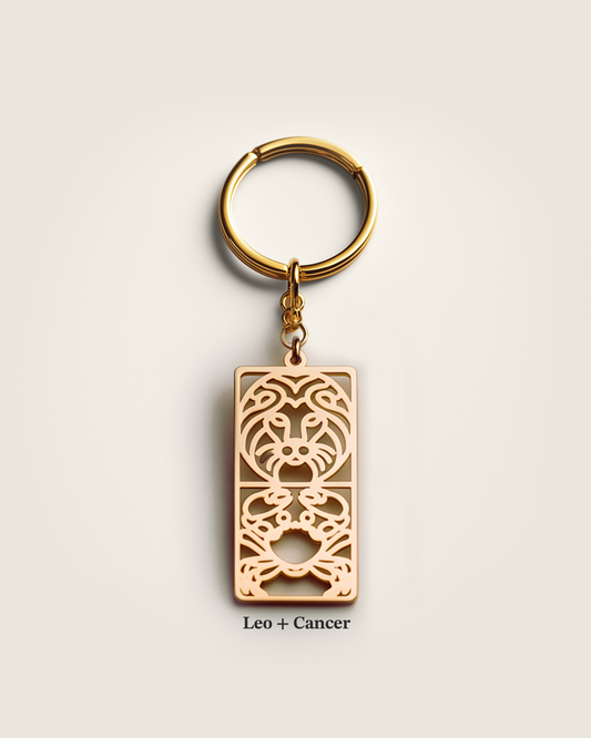 Bespoke Double Zodiac Keychain