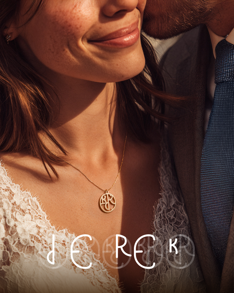 Bespoke Monogram Necklace With His Name