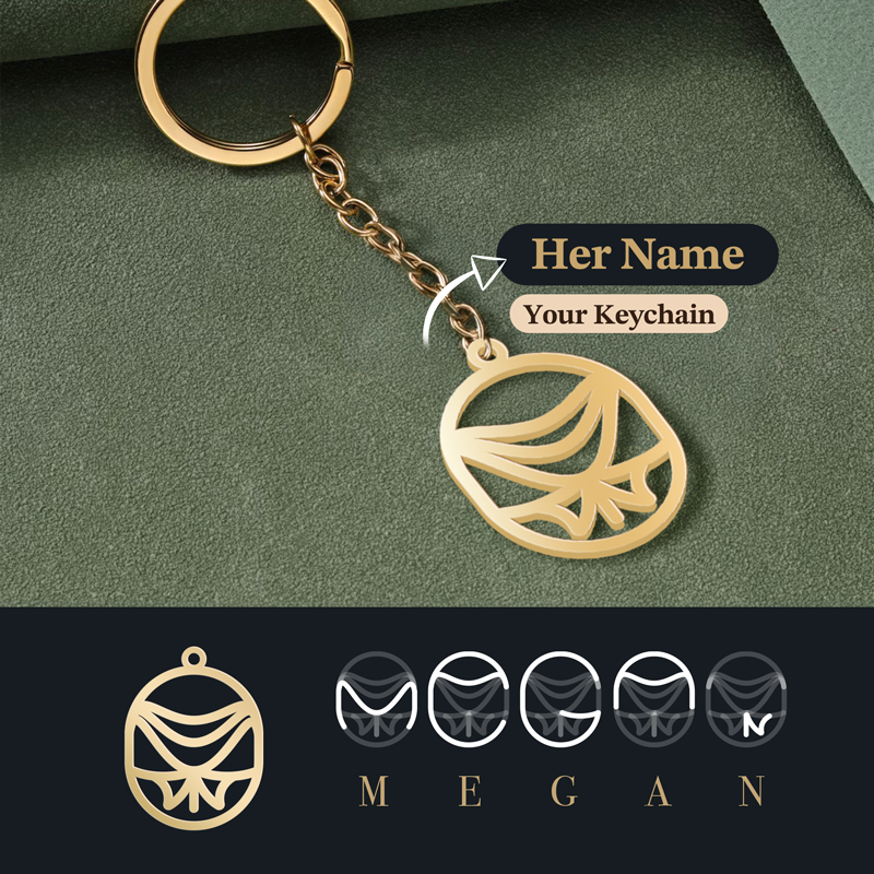 Bespoke Monogram Keychain| Monogram Jewelry - Charmly – Charmlry