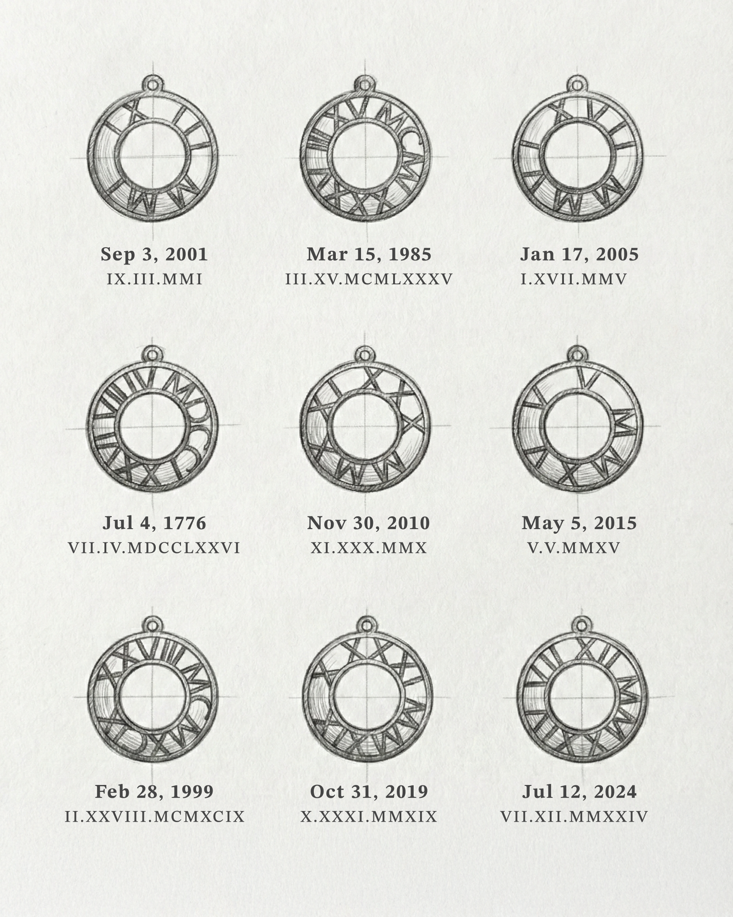 The One Date Roman Necklace