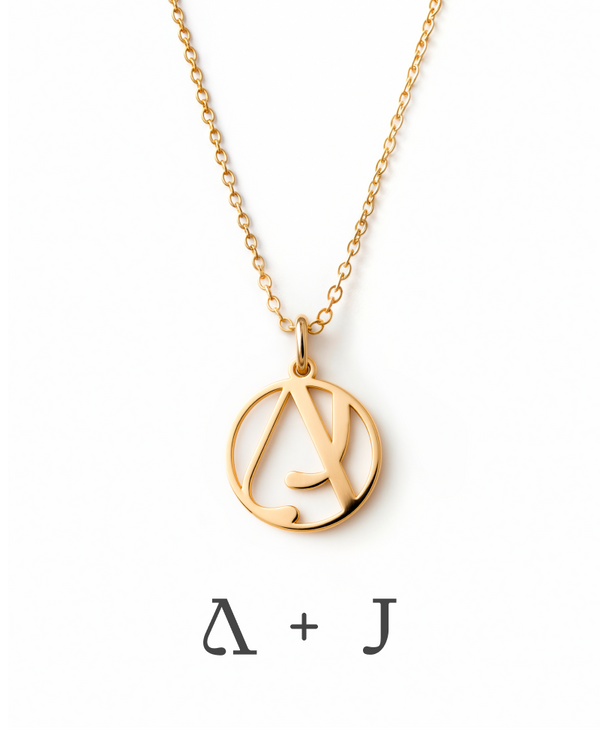 Bespoke Interwined Initials Necklace