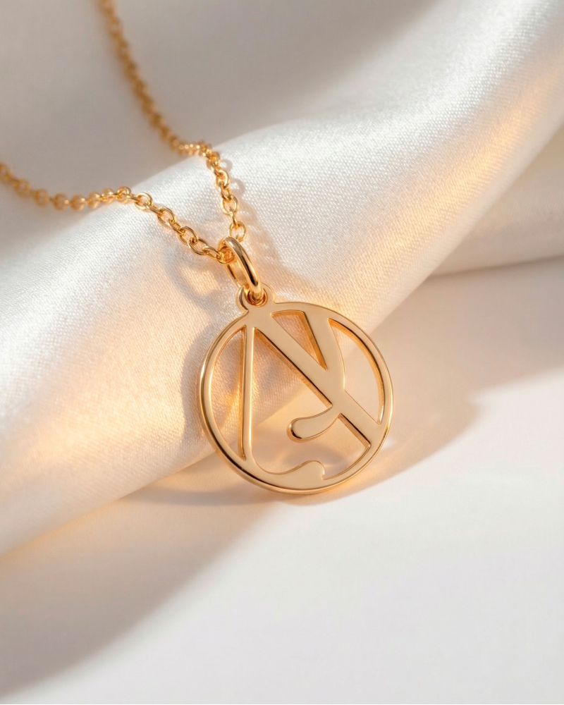 Bespoke Interwined Initials Necklace