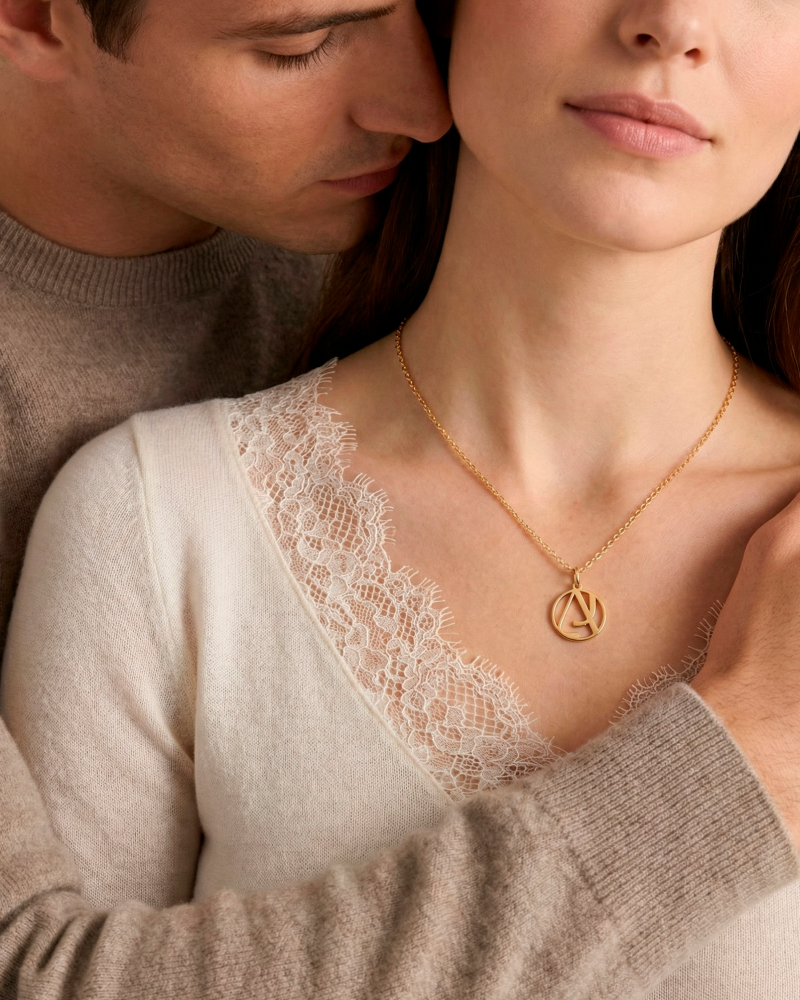 Bespoke Interwined Initials Necklace