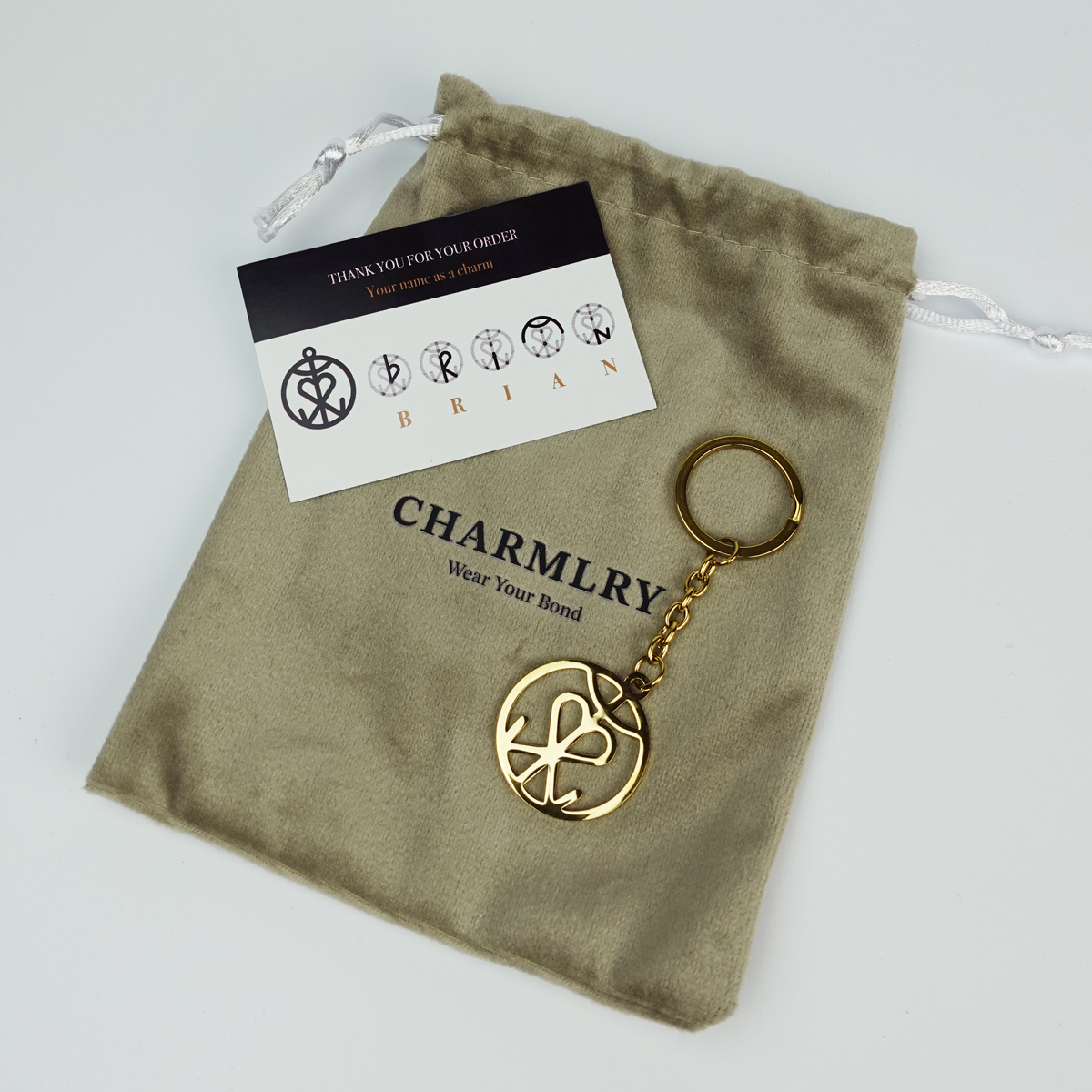 Bespoke Monogram Keychain| Monogram Jewelry - Charmly – Charmlry