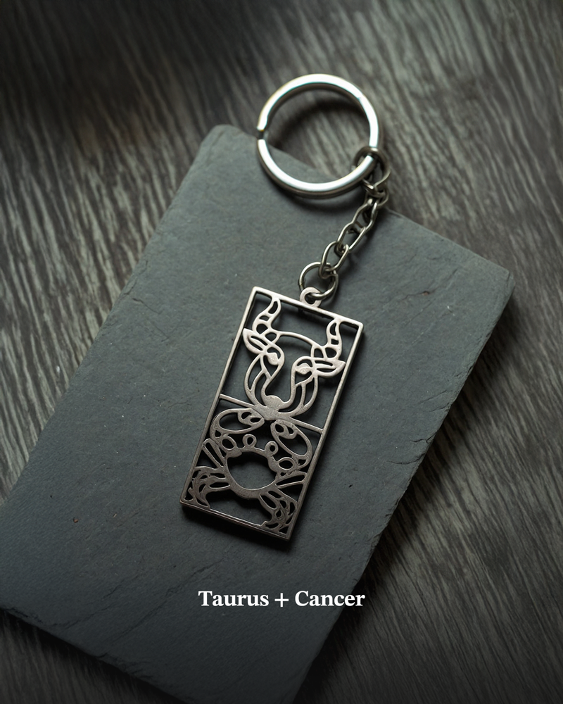 Double Zodiac Keychain