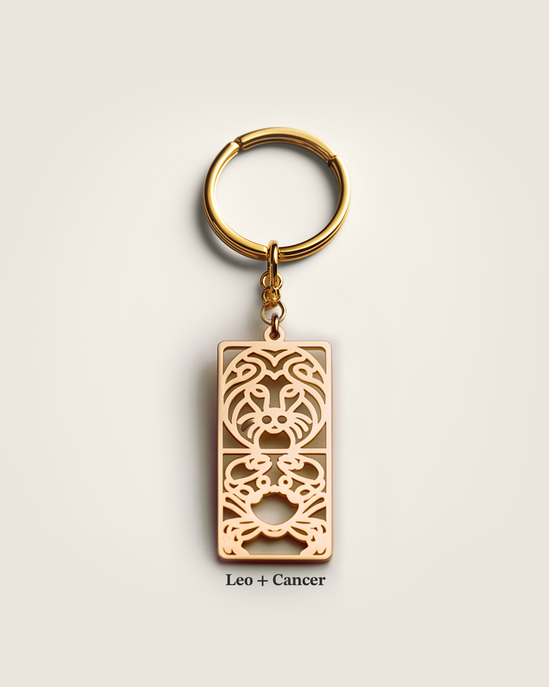 Double Zodiac Keychain