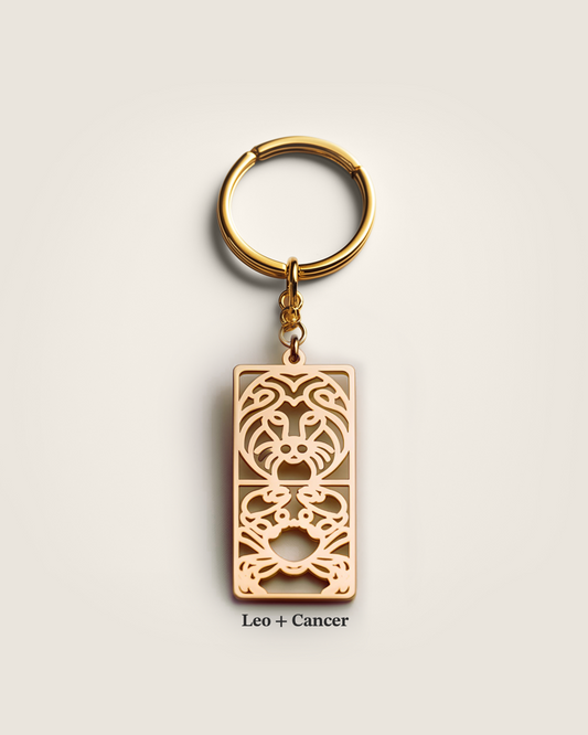 Double Zodiac Keychain