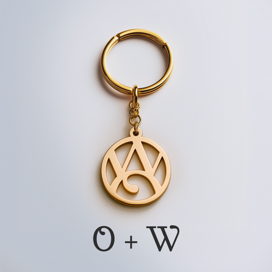 Interwined Initials Keychain