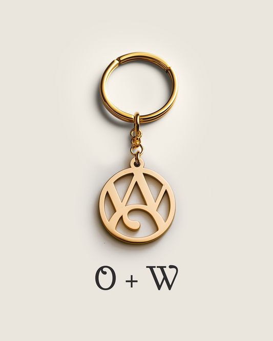 Interwined Initials Keychain