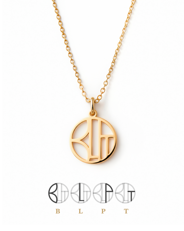 Family Initials Monogram Necklace
