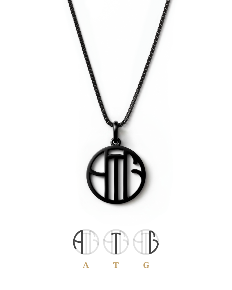 For Him | Family Initials Monogram Necklace