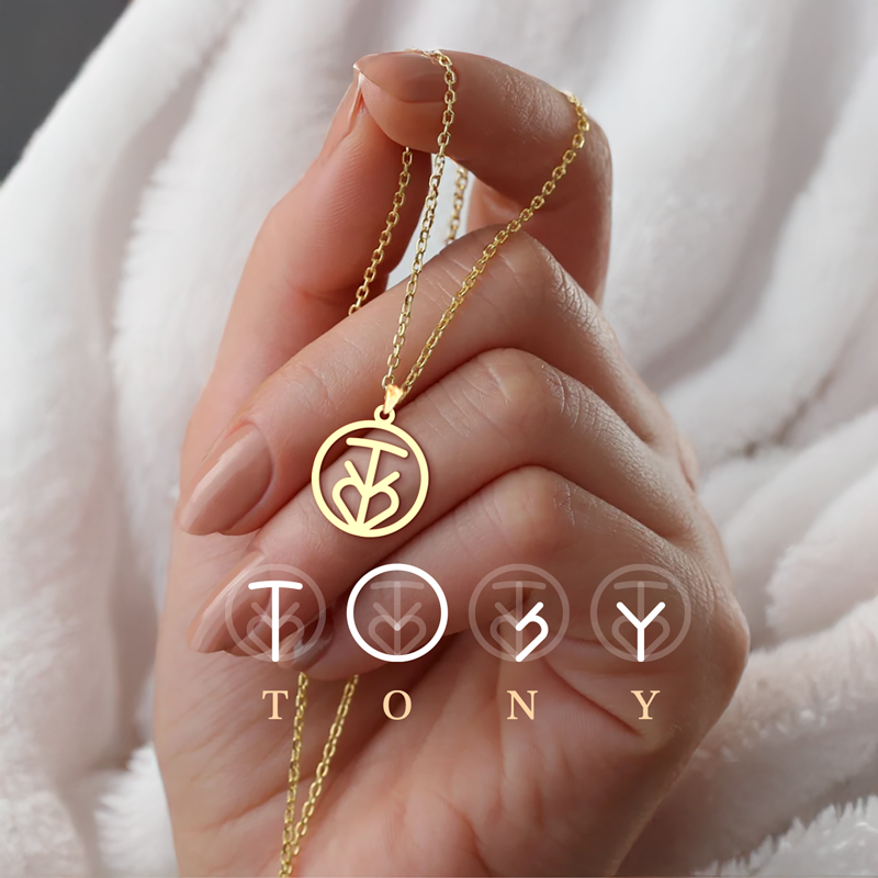 Custom Name Necklace Monogram Jewelry Charmly Charmlry