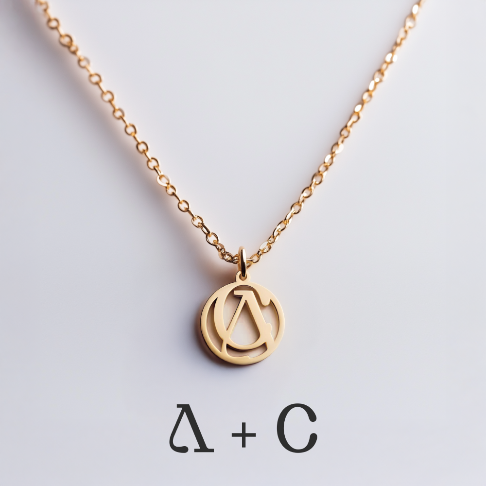 Bespoke Interwined Initials Necklace