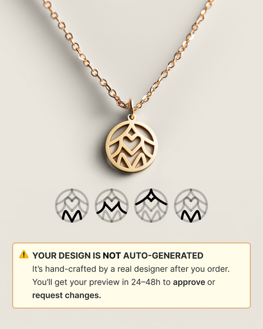 Family Initials Monogram Necklace