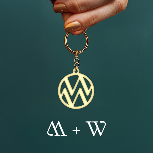 Interwined Initials Keychain