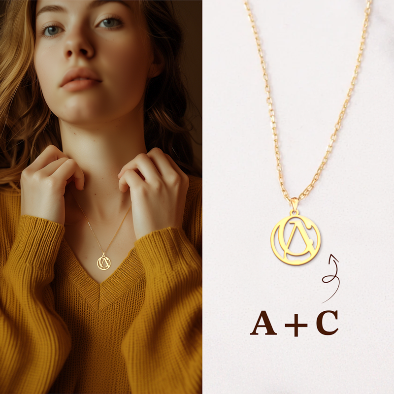 Bespoke Interwined Initials Necklace