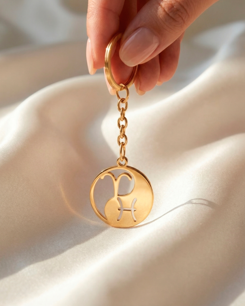 Double Zodiac Keychain | Custom Yin & Yang