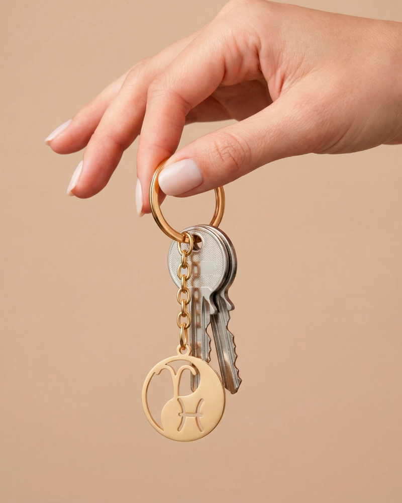 Double Zodiac Keychain | Custom Yin & Yang