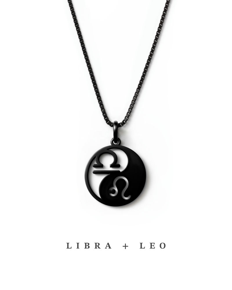 For Him | Double Zodiac Necklace | Custom Yin & Yang