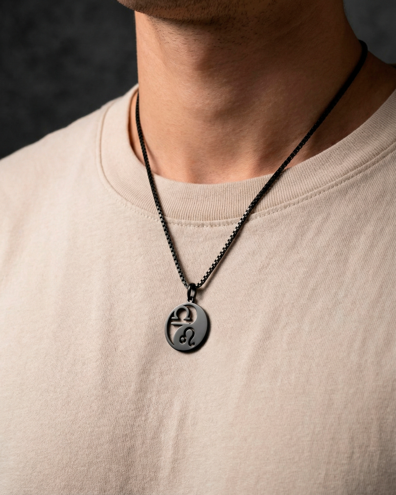 For Him | Double Zodiac Necklace | Custom Yin & Yang