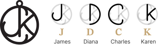Example monogram designs